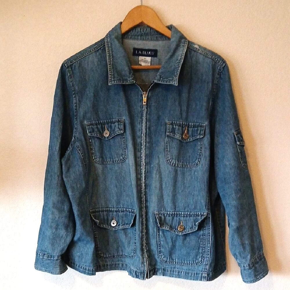 Vintage LA Blues Lightweight Full Zip Denim Shacket